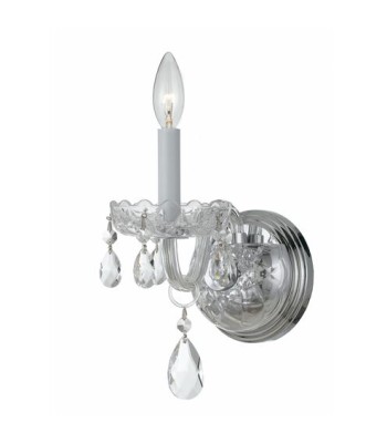 Crystorama Traditional Crystal Sconce 1031-CH-CL-MWP