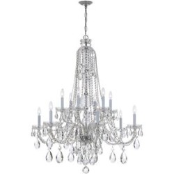 Crystorama Traditional Crystal Chandelier 1112-CH-CL-MWP