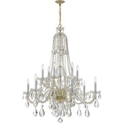 Crystorama Traditional Crystal Chandelier 1112-CH-CL-S
