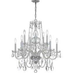 Crystorama Traditional Crystal Chandelier 1130-CH-CL-MWP