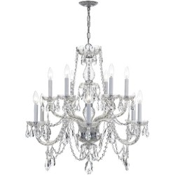 Crystorama Traditional Crystal Chandelier 1135-CH-CL-MWP