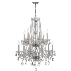 Crystorama Traditional Crystal Chandelier 1137-CH-CL-MWP