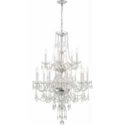 Crystorama Traditional Crystal Chandelier 1155-CH-CL-MWP