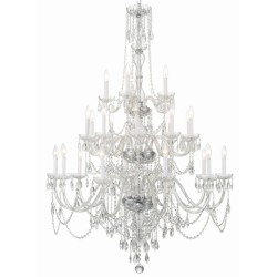 Crystorama Traditional Crystal Chandelier 1156-CH-CL-MWP