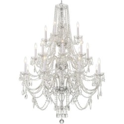 Crystorama Traditional Crystal Chandelier 1157-CH-CL-MWP