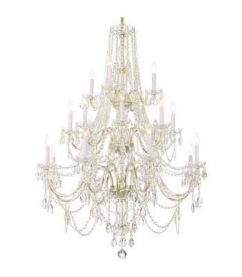 Crystorama Traditional Crystal Chandelier 1157-PB-CL-MWP
