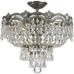 Crystorama Majestic Semi Flush 1483-HB-CL-S