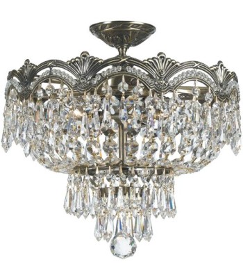 Crystorama Majestic Semi Flush 1483-HB-CL-S