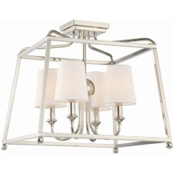 Crystorama Sylvan Semi Flush 2243-PN