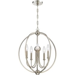 Crystorama Sylvan Chandelier 2247-PN_NOSHADE