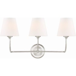 Crystorama Sylvan Bathroom Vanity Light 2443-OP-BN