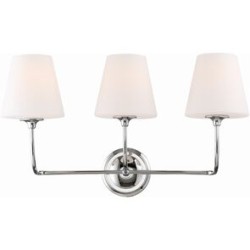 Crystorama Sylvan Bathroom Vanity Light 2443-OP-CH