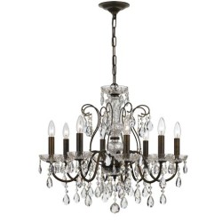 Crystorama Butler Chandelier 3028-EB-CL-MWP