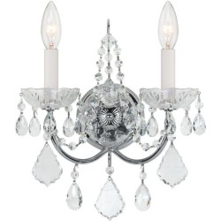 Crystorama Imperial Sconce 3222-CH-CL-MWP
