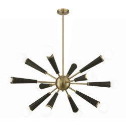 Crystorama Zodiac Chandelier 3812-AG