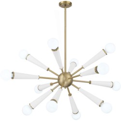 Crystorama Zodiac Chandelier 3812-AG-MT