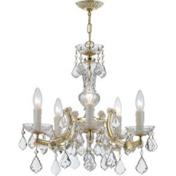 Crystorama Maria Theresa Chandelier 4376-GD-CL-MWP