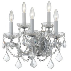 Crystorama Maria Theresa Sconce 4404-CH-CL-MWP