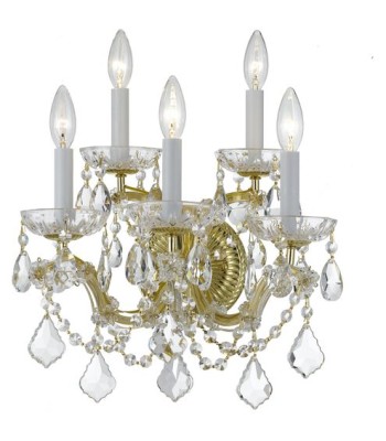 Crystorama Maria Theresa Sconce 4404-GD-CL-MWP