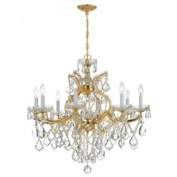 Crystorama Maria Theresa Chandelier 4409-GD-CL-MWP