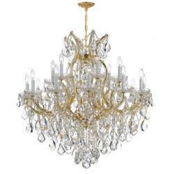 Crystorama Maria Theresa Chandelier 4418-GD-CL-MWP