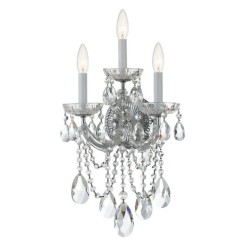 Crystorama Maria Theresa Sconce 4423-CH-CL-MWP