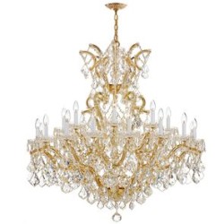 Crystorama Maria Theresa Chandelier 4424-GD-CL-MWP