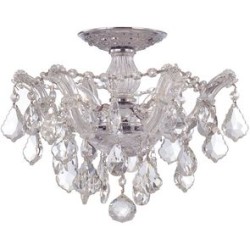 Crystorama Maria Theresa Semi Flush 4430-CH-CL-MWP
