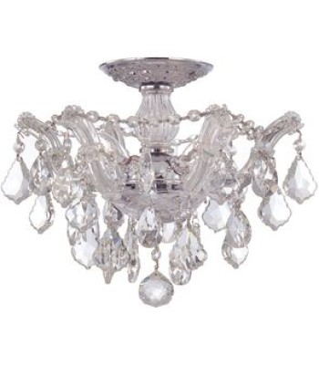 Crystorama Maria Theresa Semi Flush 4430-CH-CL-MWP