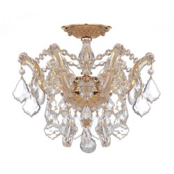 Crystorama Maria Theresa Semi Flush 4430-GD-CL-MWP