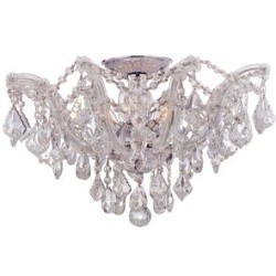 Crystorama Maria Theresa Semi Flush 4437-CH-CL-MWP
