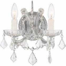 Crystorama Maria Theresa Sconce 4472-CH-CL-MWP