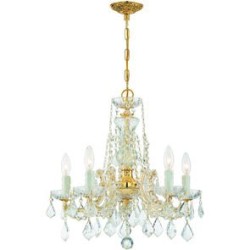 Crystorama Maria Theresa Chandelier 4476-GD-CL-MWP