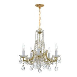 Crystorama Maria Theresa Chandelier 4576-GD-CL-MWP