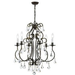 Crystorama Ashton Chandelier 5016-EB-CL-MWP