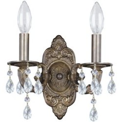 Crystorama Paris Market Sconce 5022-VB-CL-MWP