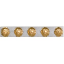 Crystorama Broche Bathroom Vanity Light 508-GA-SA