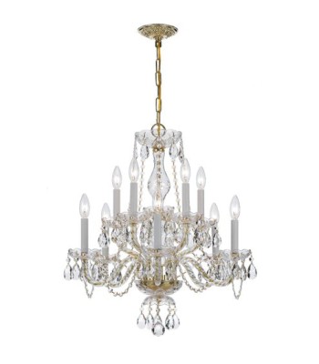 Crystorama Traditional Crystal Chandelier 5080-PB-CL-I