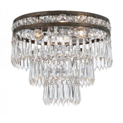 Crystorama Mercer Flush 5260-EB-CL-MWP