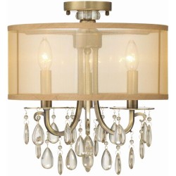 Crystorama Hampton Semi Flush 5623-AB_CEILING