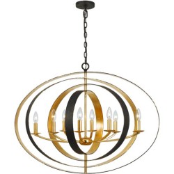 Crystorama Luna Chandelier 588-EB-GA