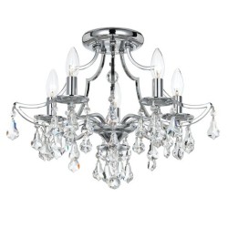Crystorama Cedar Semi Flush 5930-CH-CL-MWP