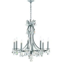 Crystorama Cedar Chandelier 5938-CH-CL-MWP