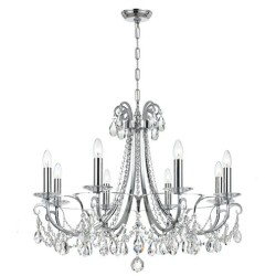 Crystorama Othello Chandelier 6828-CH-CL-MWP