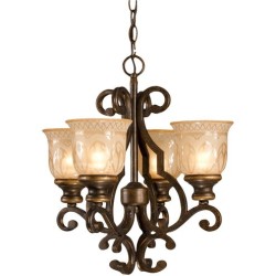 Crystorama Norwalk Mini Chandelier 7404-BU