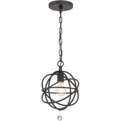 Crystorama Solaris Mini Pendant 9220-BK