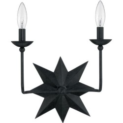 Crystorama Astro Sconce 9232-BK