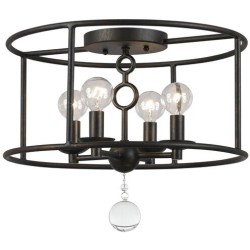 Crystorama Cameron Semi Flush 9267-EB