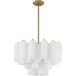 Crystorama Addis Chandelier ADD-308-AG-WH