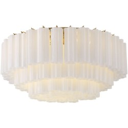 Crystorama Addis Flush Mount ADD-331-AG-WH